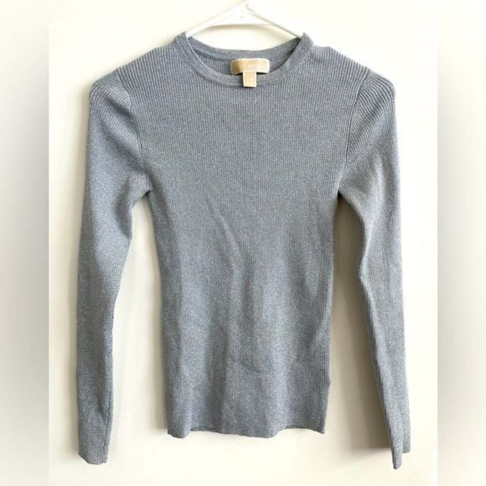 Michael Kors Silver Sparkle long sleeve sweater XXS
